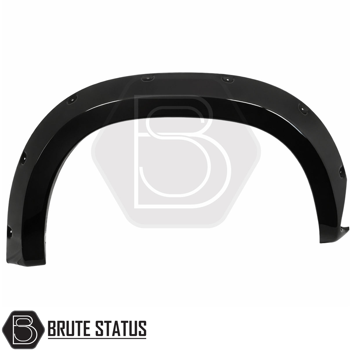 Gloss black riveted style wide wheel arch flares for Mercedes X-Class 2017-2020 Overland Extreme kit