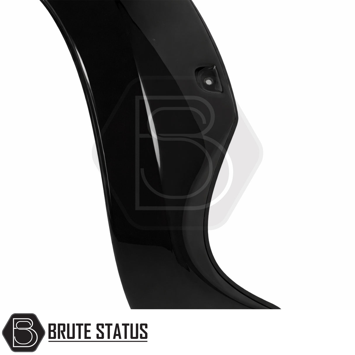 Riveted style wide wheel arch flares Mercedes X-Class 2017-2020 gloss black ABS plastic