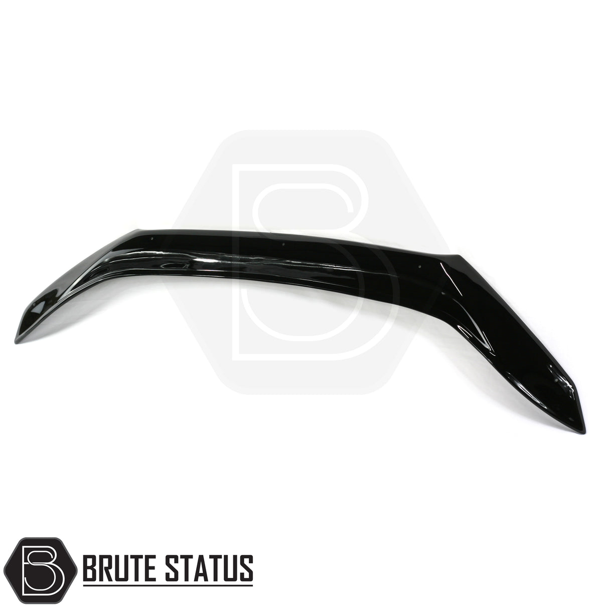 Mercedes X-Class 2017-2020 bonnet guard and wind deflectors set – durable black acrylic bundle for style, protection, and all-weather driving.