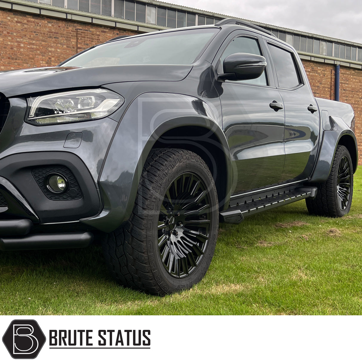 Matt black ABS plastic door handle covers for Mercedes X-Class, designed to de-chrome and enhance vehicle appearance. Easy to install with pre-applied high-quality 3M adhesive tape, requiring no specialist tools or knowledge. Fade-resistant and durable, with fitting instructions available on request. For best results, ensure clean surface and apply in warm conditions