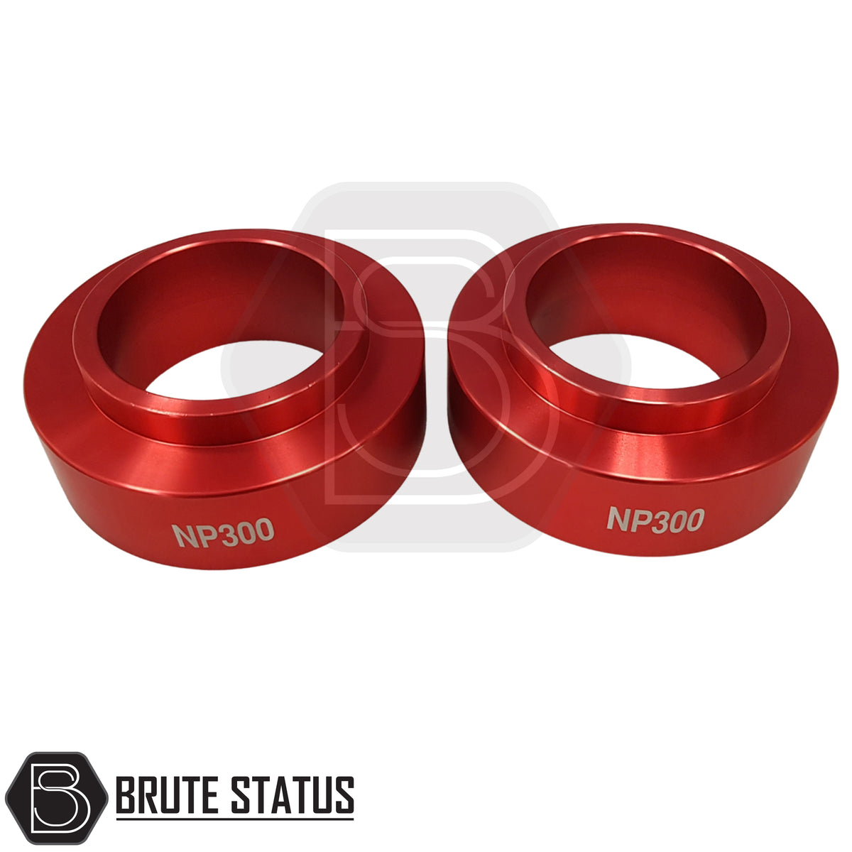 Mercedes X-Class rear shock strut spacers 50mm aluminium suspension lift spacers designed to pair with 32mm front spacers for a 2 inch lift