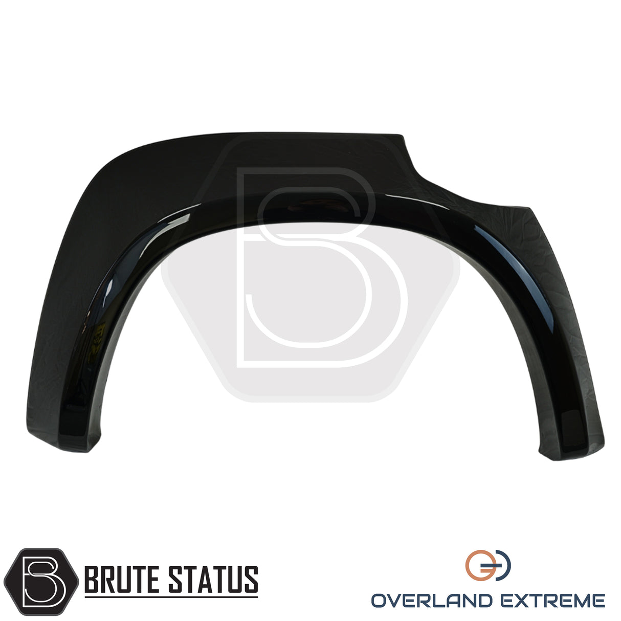 Mercedes X-Class Double Cab gloss black wheel arch extensions, smooth overfender styling kit designed for 2017-2020 models.