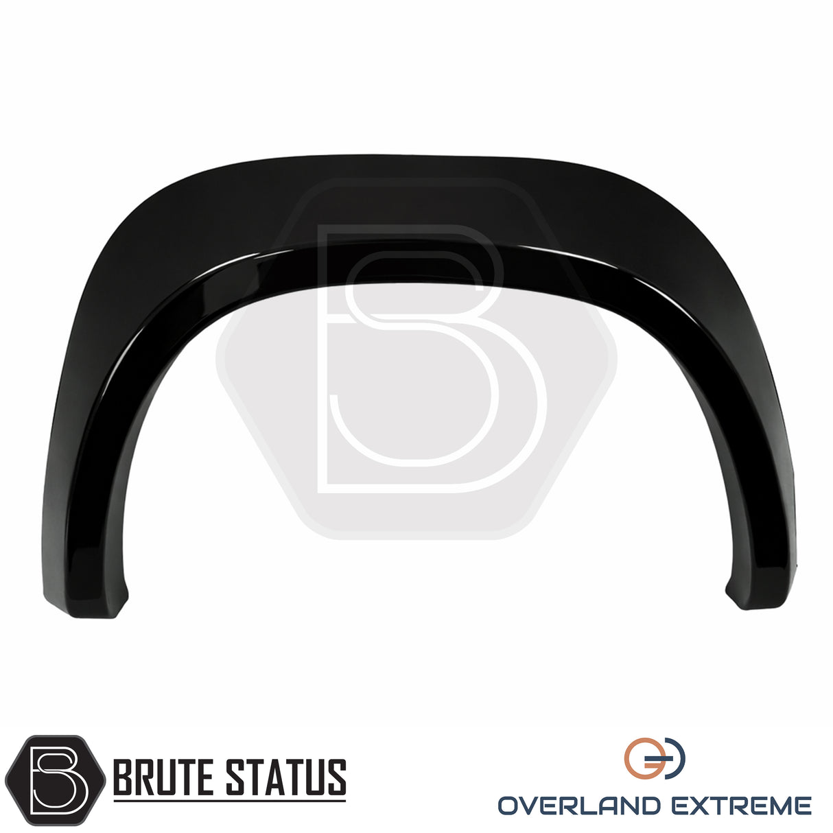 Aftermarket Mercedes X-Class 2017-2020 gloss black wheel arch extensions for overland, adventure and off-road vehicle builds.