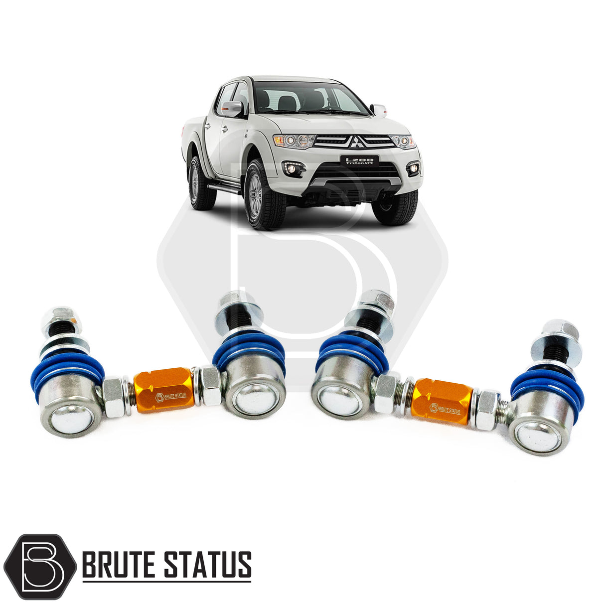 Brute Status suspension lift kit for series 4 mitsubishi l200 2006-2014 pickup truck in gold