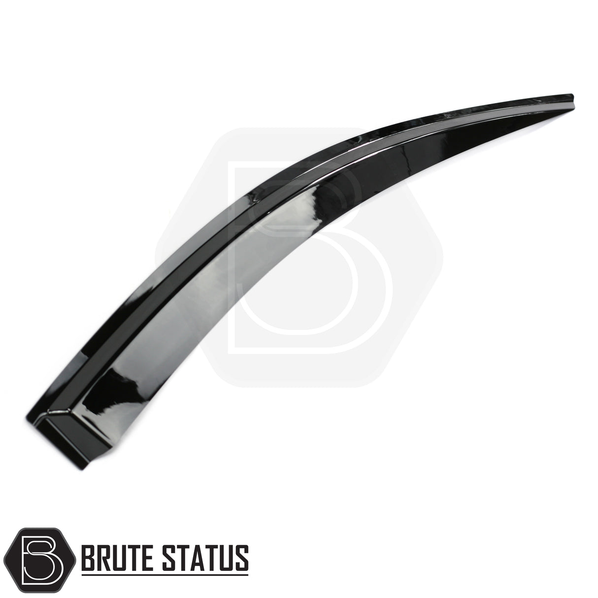 Premium black acrylic wind deflectors – stylish, aerodynamic design with full-length 3M adhesive tape, scratch-resistant, weatherproof, and easy to install without tools.