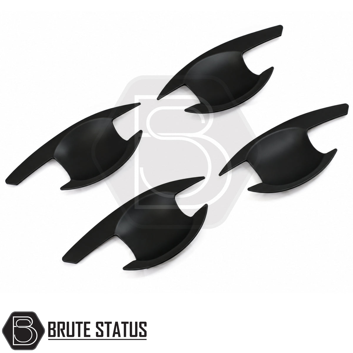 Mitsubishi L200 Series 5 2015-2019 matte black door handle inserts set of 4 made from high quality ABS plastic with 3M adhesive tape