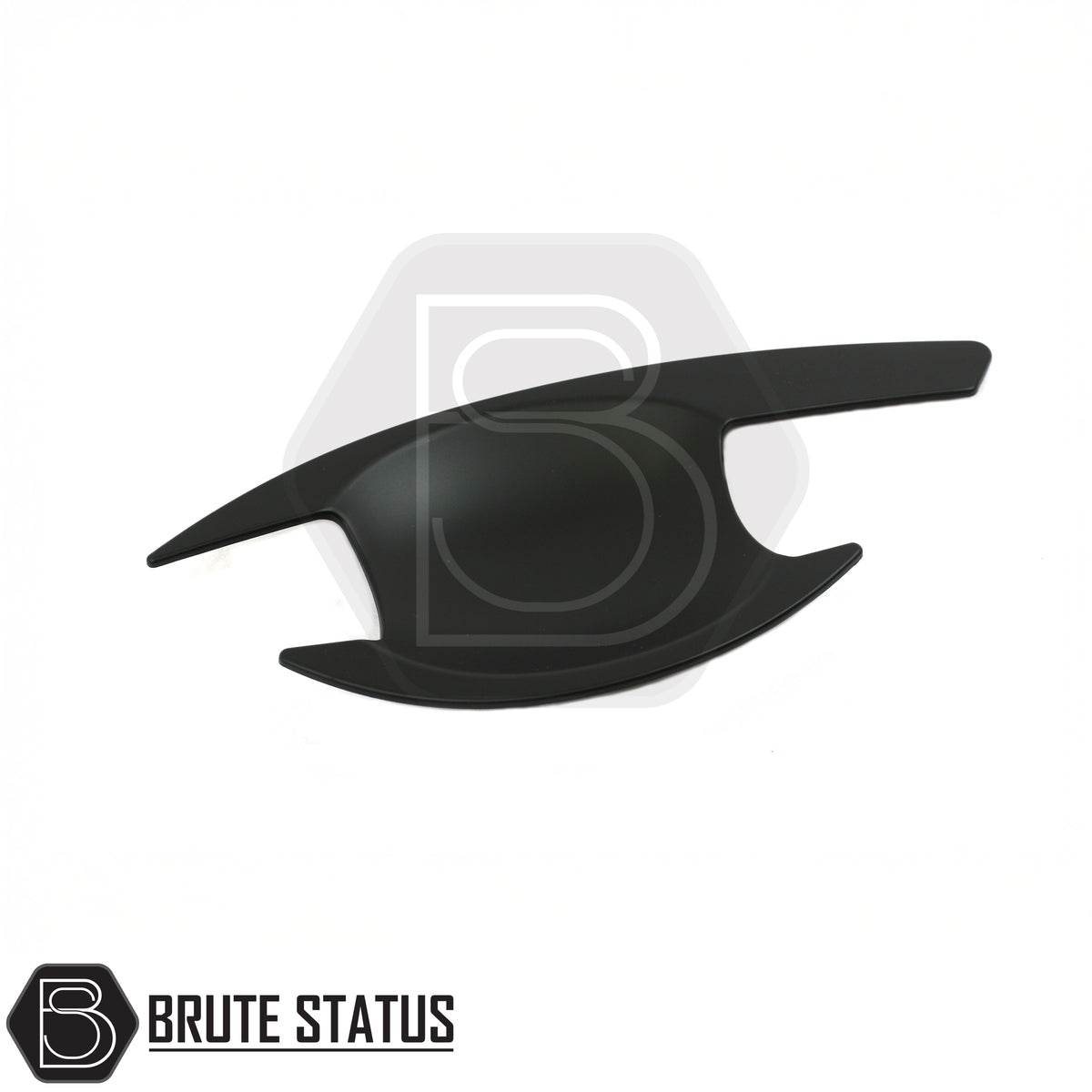 Mitsubishi L200 MK5 2015-2019 matte black door handle insert covers with durable fade resistant ABS construction and easy adhesive fitment