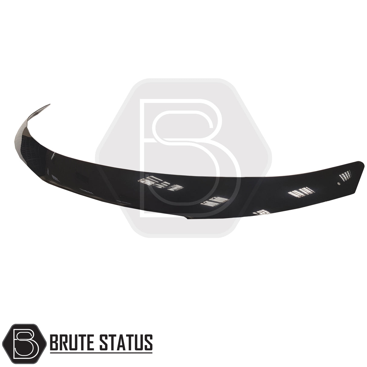 Mitsubishi L200 Series 5 2015-2019 slim style bonnet guard in acrylic black with aerodynamic bug and stone chip protection