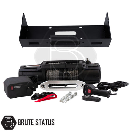 Brute status winch bracket and heavy duty winch for mitsubishi l200 2015-2019 pickup truck