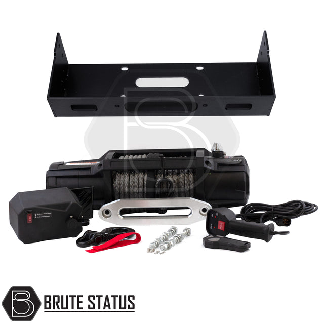 Brute status winch bracket and heavy duty winch for mitsubishi l200 2015-2019 pickup truck