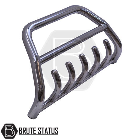 Stainless steel city bar for 2021+ Toyota Hilux, enhances truck appearance and bumper protection; easy DIY installation with no drilling required, includes all fittings and TÜV certified.