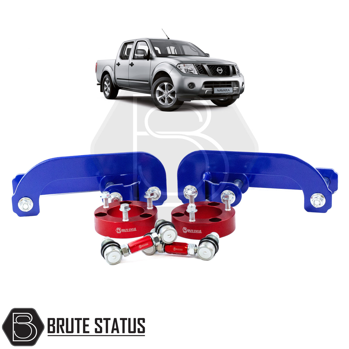 Brute status suspension lift kit and anti roll bar links for nissan navara d40 2005-2015 pickup truck