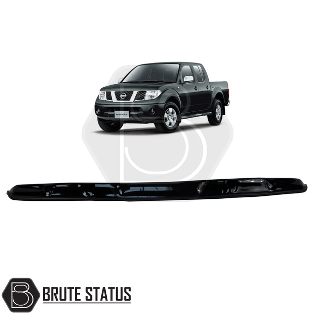 Brute status gloss black bonnet guard for nissan navara d40 pre facelift 2005-2010 pickup truck