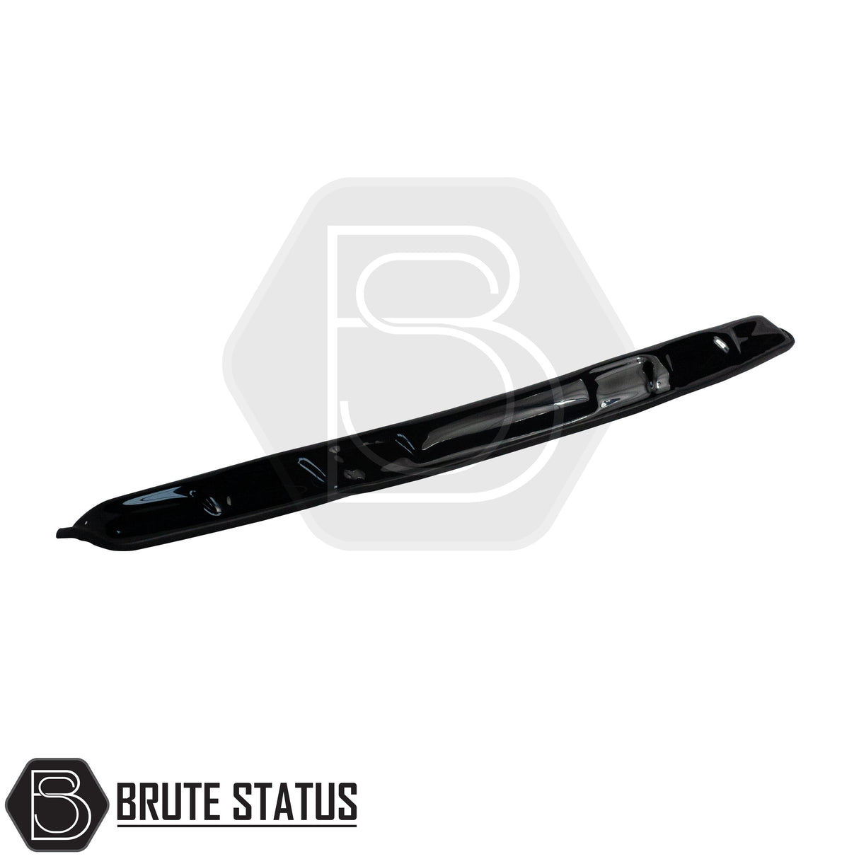 Brute status gloss black bonnet guard for nissan navara d40 pre facelift 2005-2010 pickup truck