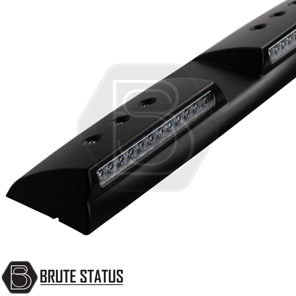 brute status LED light bar in matte black  for roof of mercedes x-class pickup