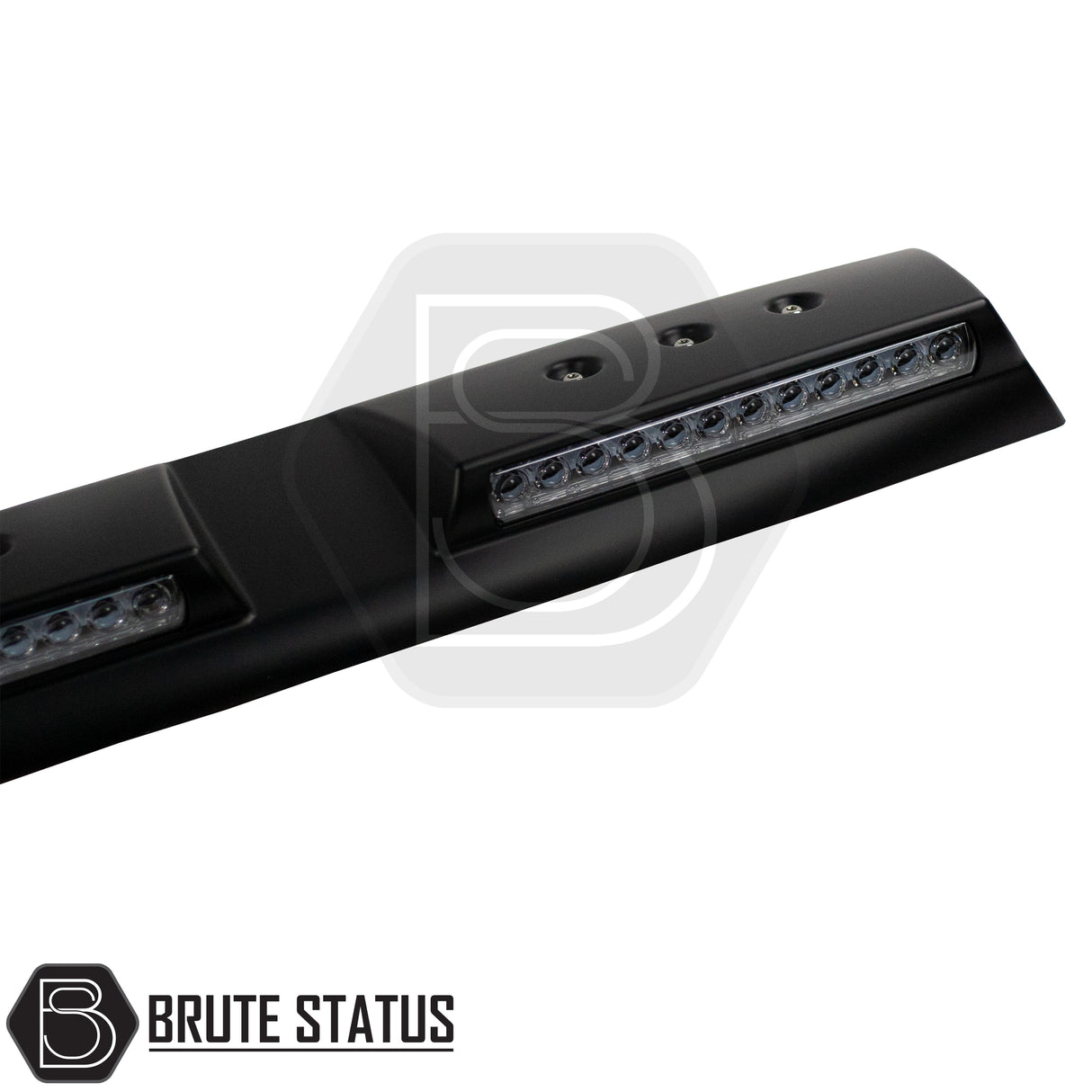 brute status LED light bar in matte black  for roof of mercedes x-class pickup
