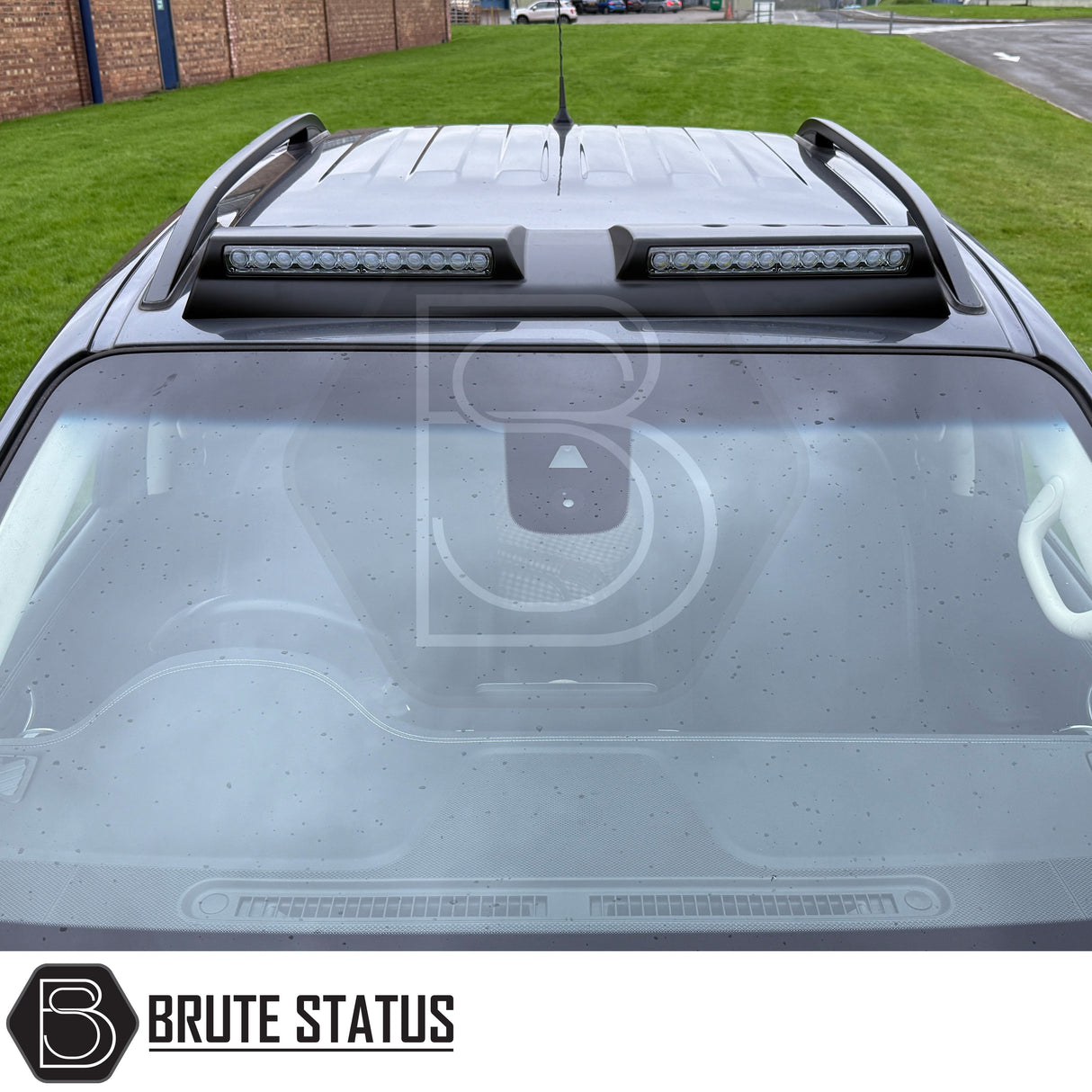 brute status LED light bar in matte black  for roof of mercedes x-class pickup