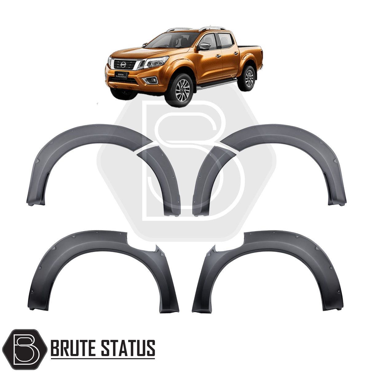 Nissan Navara NP300 2015-2021 Wheel Arch Kit (Riveted Style - AdBlue Model)
