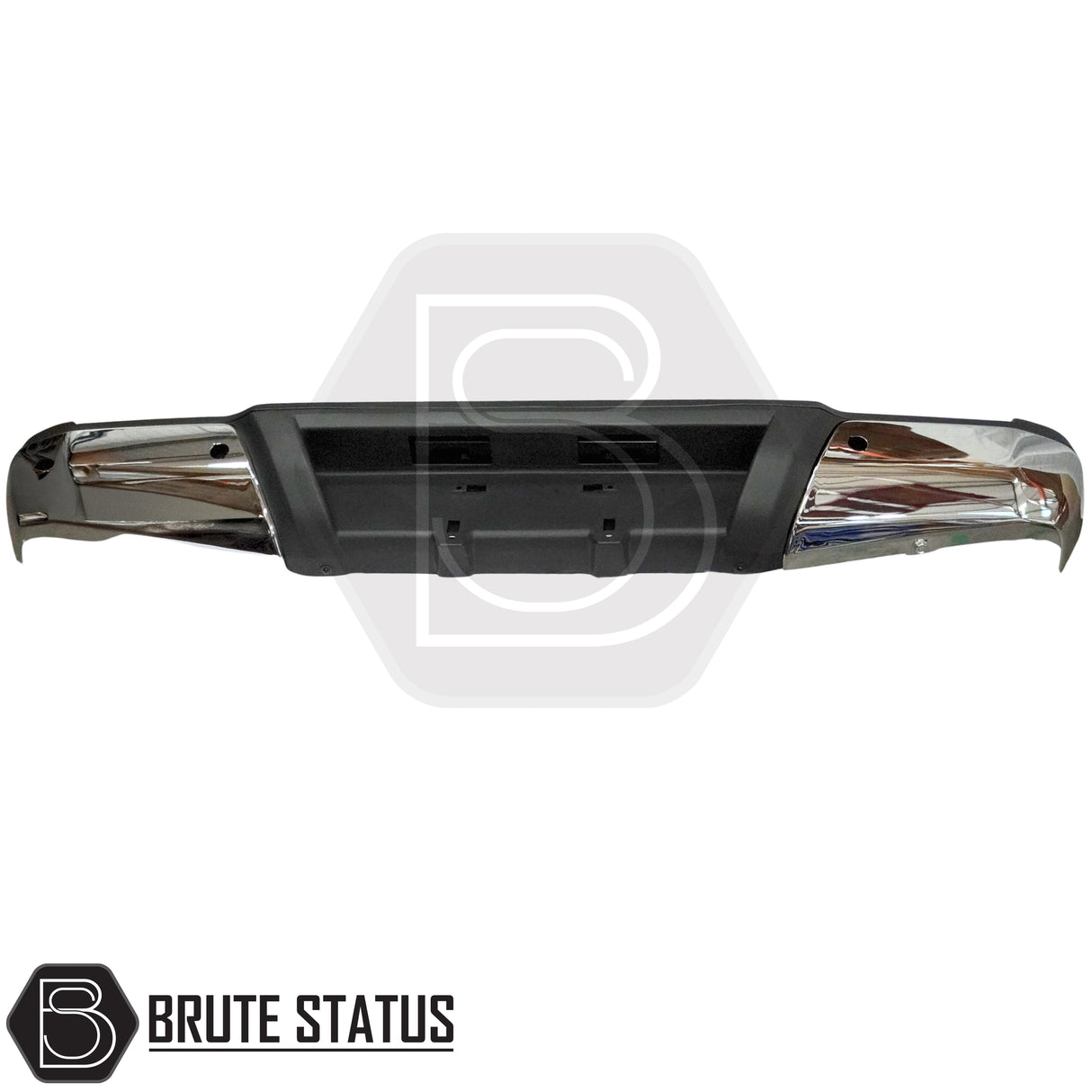 Chrome rear bumper upgrade for Nissan Navara NP300 2015–2022 designed for vehicles using one rear sensor per side