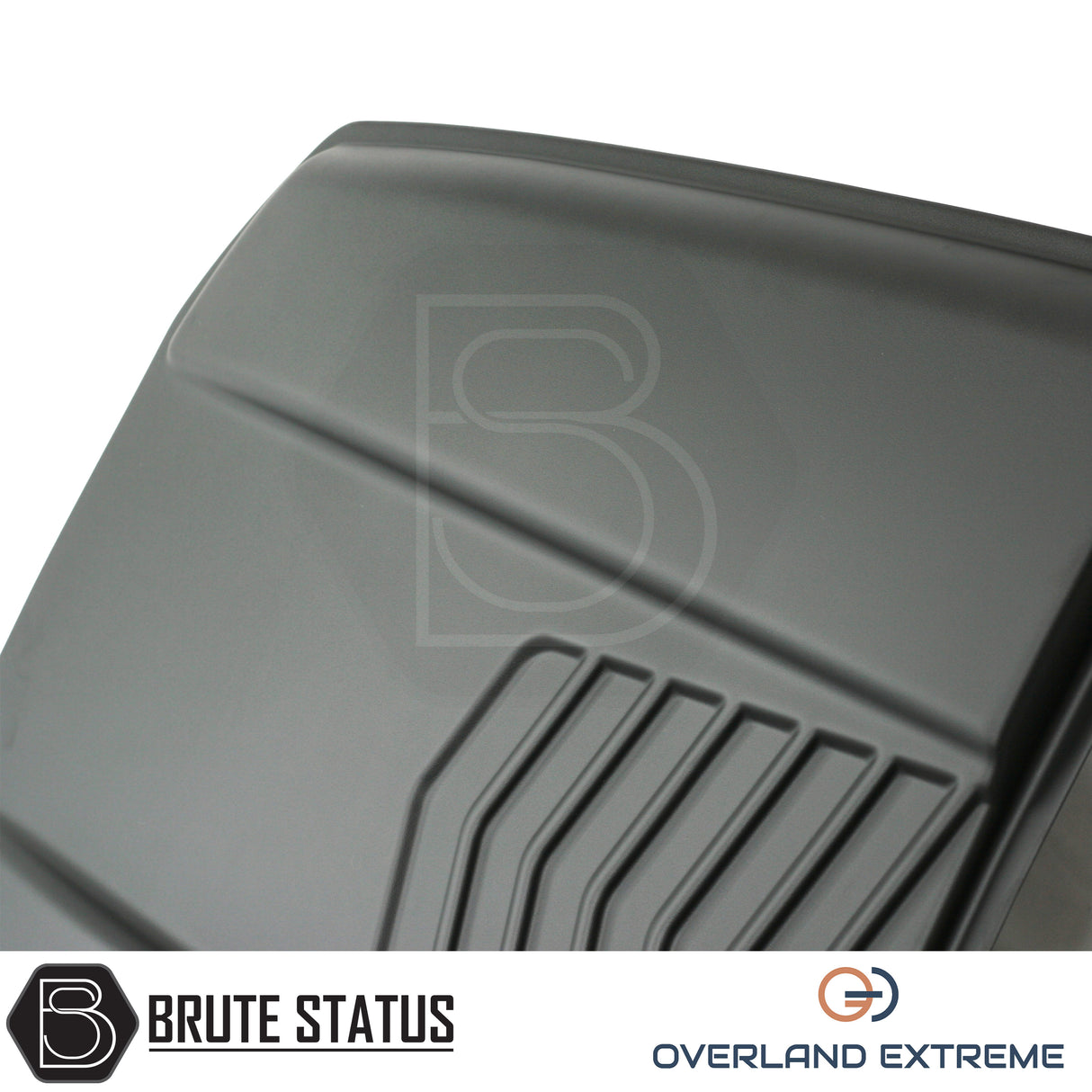 Nissan Navara pickup truck bonnet scoop, Overland Extreme styling accessory with textured matte black finish and vehicle-specific fitment.