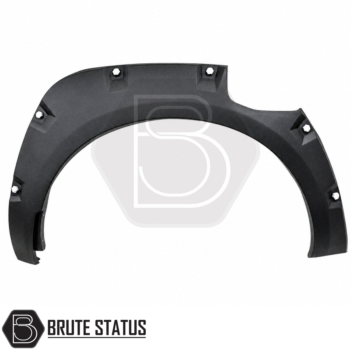 Wide wheel arch extensions for Nissan Navara NP300 AdBlue Double Cab with two fuel flaps and matte black finish