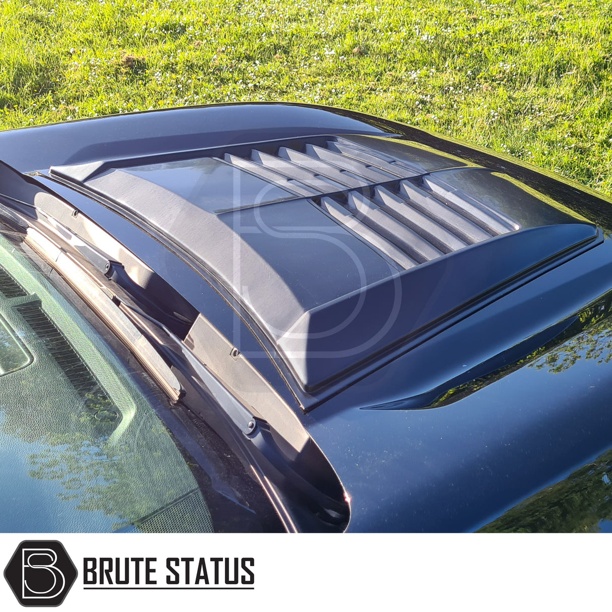 matte black abs plastic bonnet scoop for nissan navara np300 2015-2021