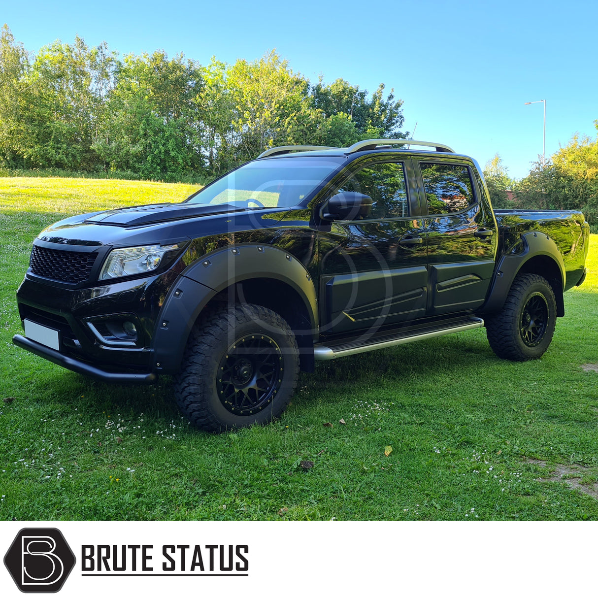 matte black abs plastic bonnet scoop for nissan navara np300 2015-2021