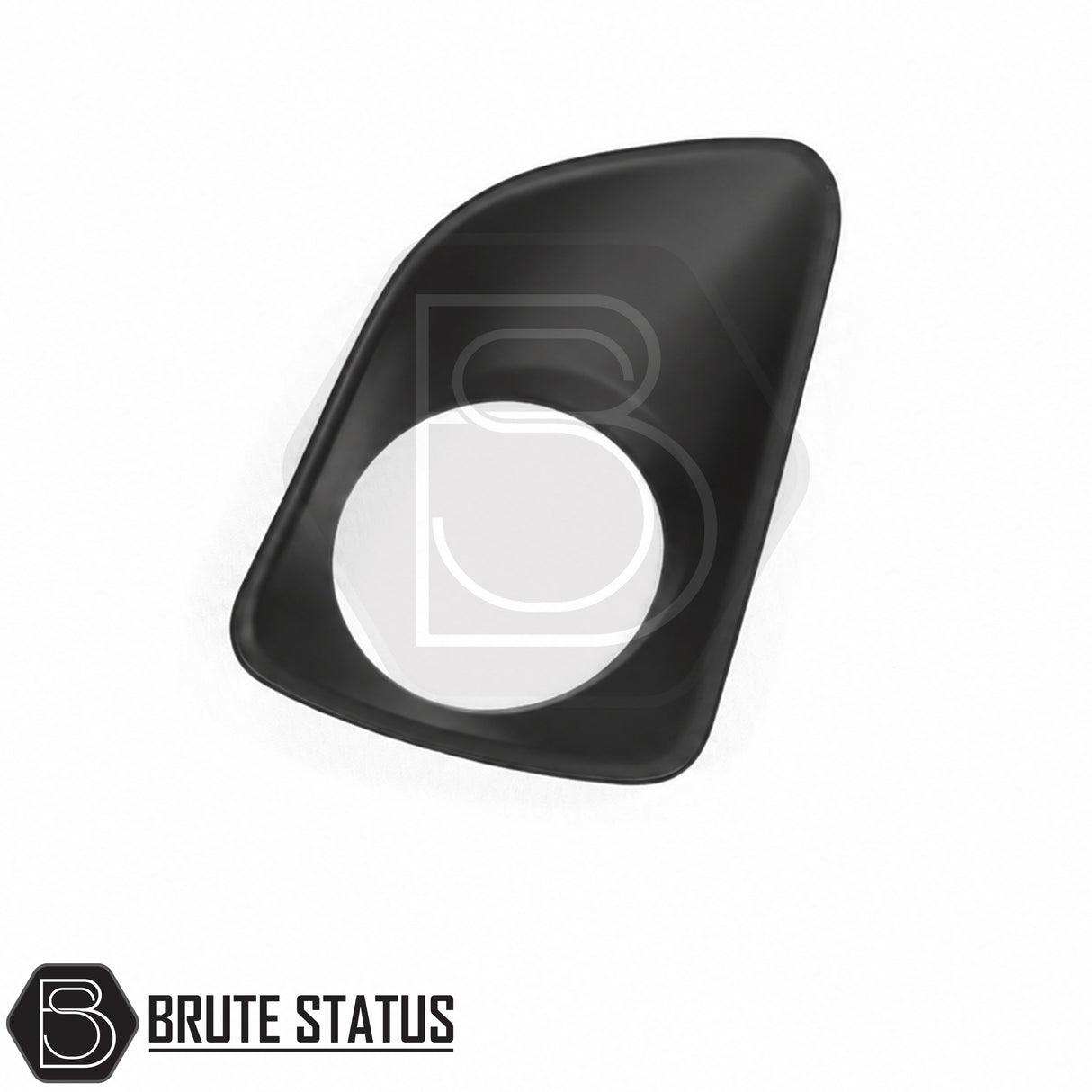 Nissan Navara NP300 2015+ front fog light cover kit in matte black, aftermarket ABS fog lamp bezels for enhanced styling and a stealth appearance.