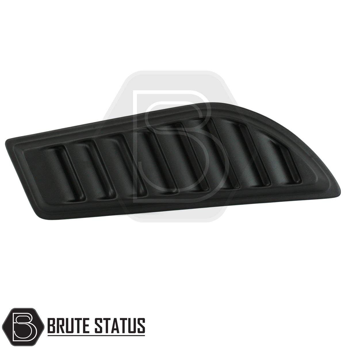 Universal matte black ABS bonnet vents with adhesive tape, no-drill install, UV resistant, fits most trucks, includes all parts