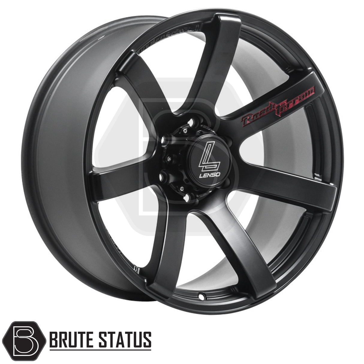 Lenso RT-Concave alloy wheel in matte black finish, available in 17x9, 18x9 or 20x9 size with ET20 offset, 6x139.7 PCD and 106 centre bore, suitable for pickup trucks and off-road vehicles.