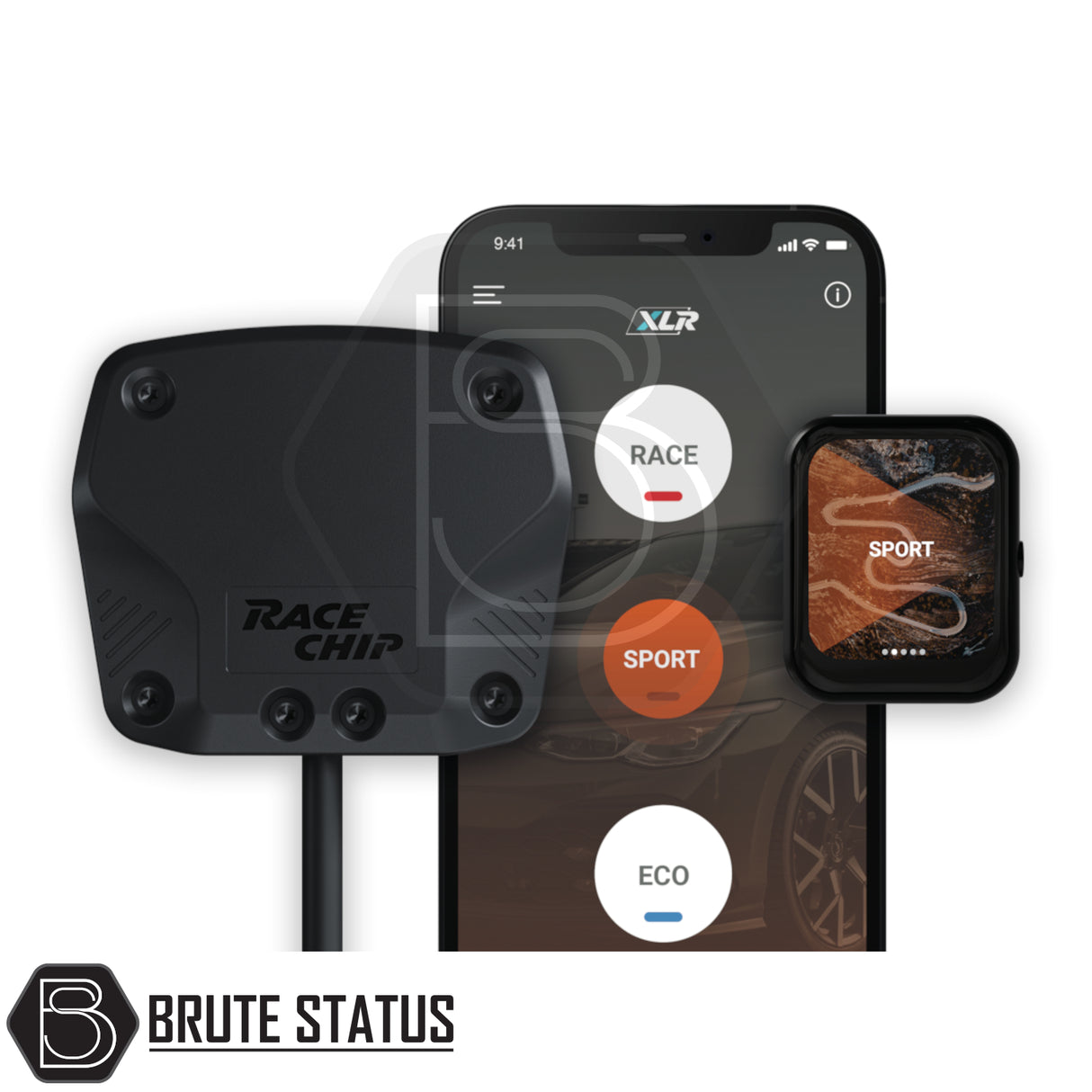 RaceChip XLR5 Throttle Module for Ford Ranger 2012-2016, featuring app control, enhances throttle responsiveness with 7 tuning stages for optimized driving dynamics.