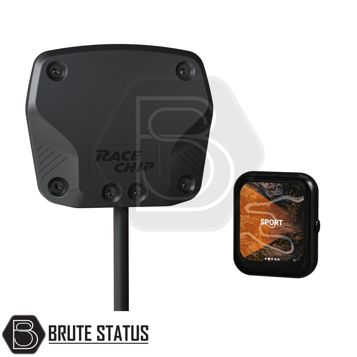 Volkswagen Amarok 2023+ RaceChip XLR5 Throttle Module with App Control, enhancing throttle response with seven stages, visible controller and module components.