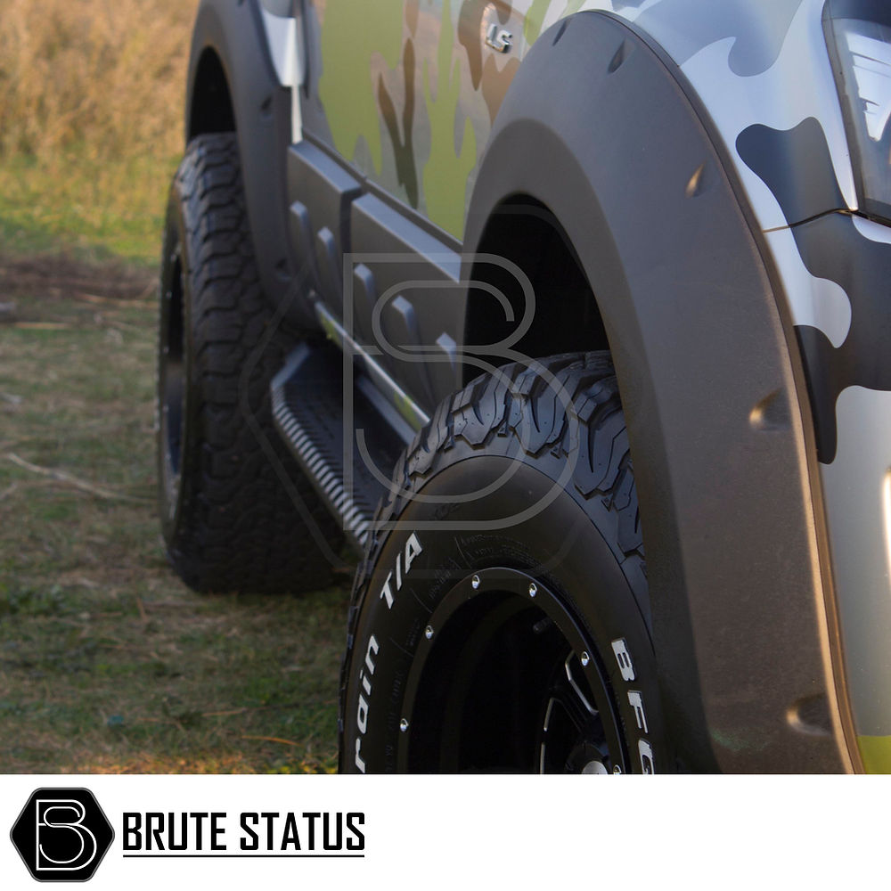 Ford Ranger heavy duty running boards 2012-2022 TÜV certified carbon steel side protection bars