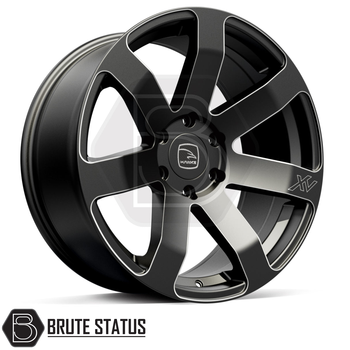 Hawke Summit XV alloy wheels in matte black 20x9 with 6x139.7 fitment, ET10 offset and 955kg load rating