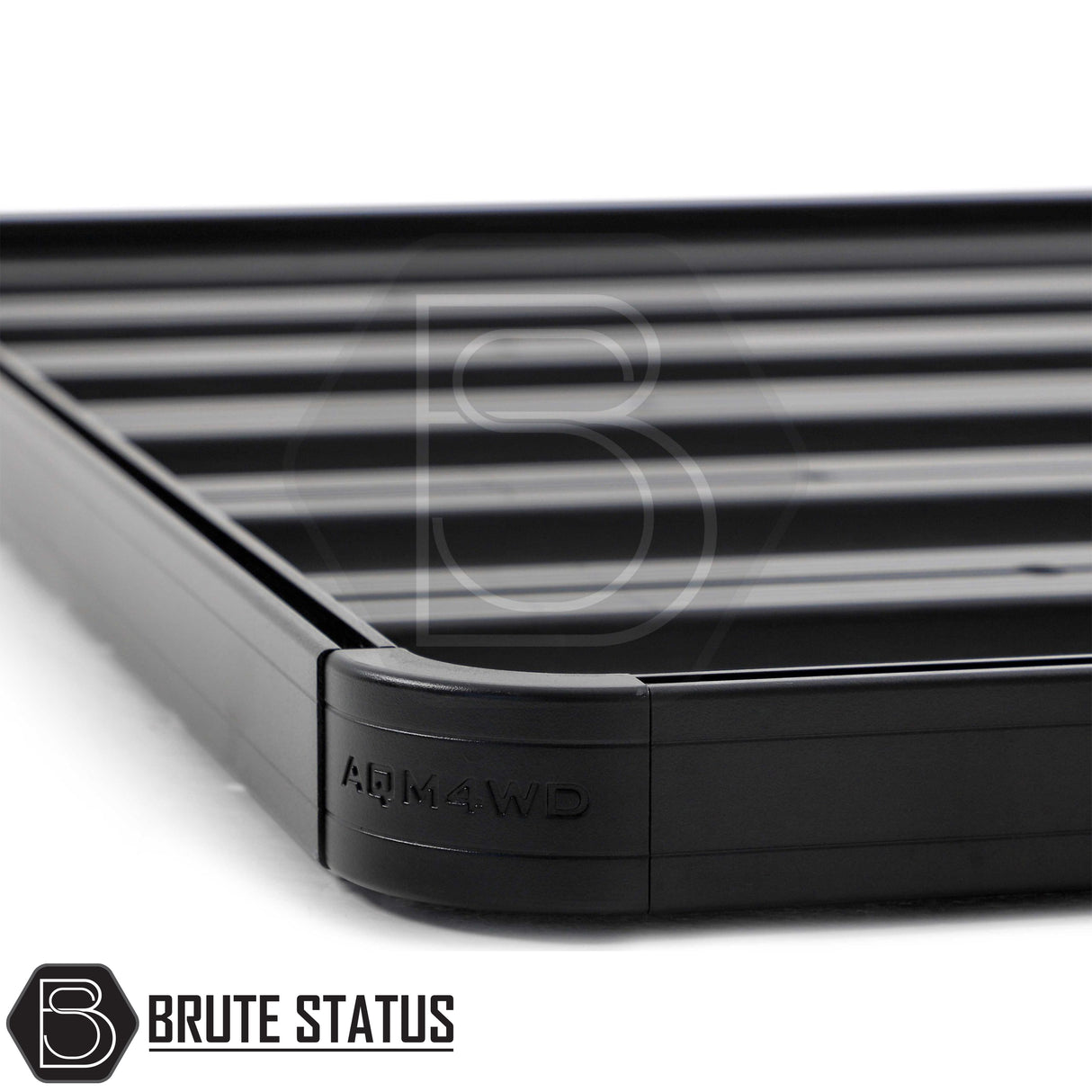 Heavy-duty AQM T80 steel rear canopy with Line-X coating and T40 roof rack for 2023+ Ford Ranger double cab pickup truck– weatherproof, secure, and ready for work or adventure