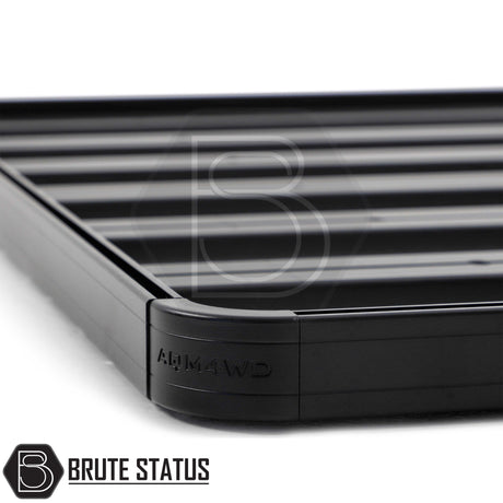 Heavy-duty AQM T80 steel rear canopy with Line-X coating and T40 roof rack for 2012-2022 Ford Ranger double cab pickup truck – weatherproof, secure, and ready for work or adventure