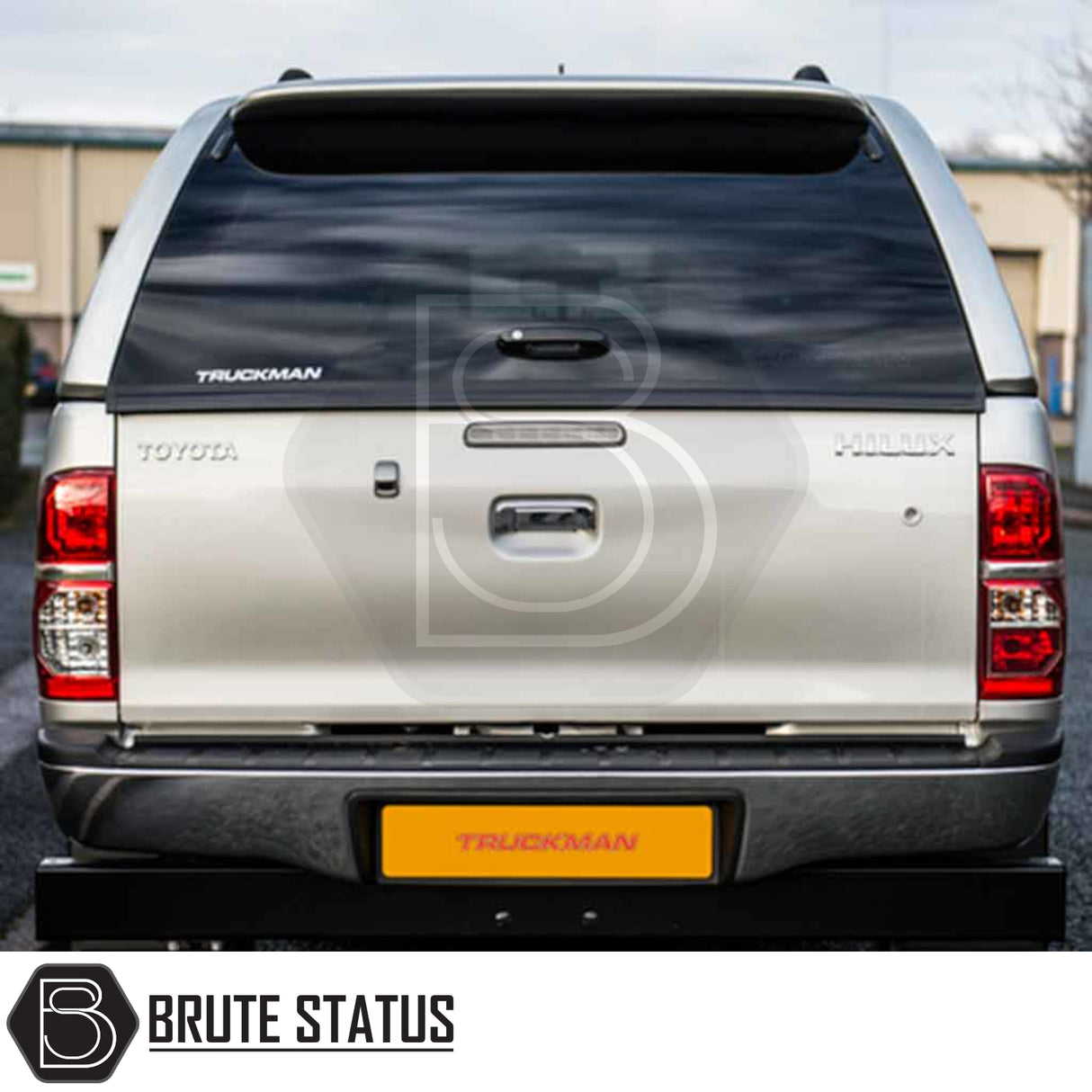 Toyota Hilux 2005-2016 MK6, MK7 Truckman GLS Hardtop Canopy with remote locking, featuring tinted windows and a lockable, high-rise design for enhanced truck bed security and ventilation.