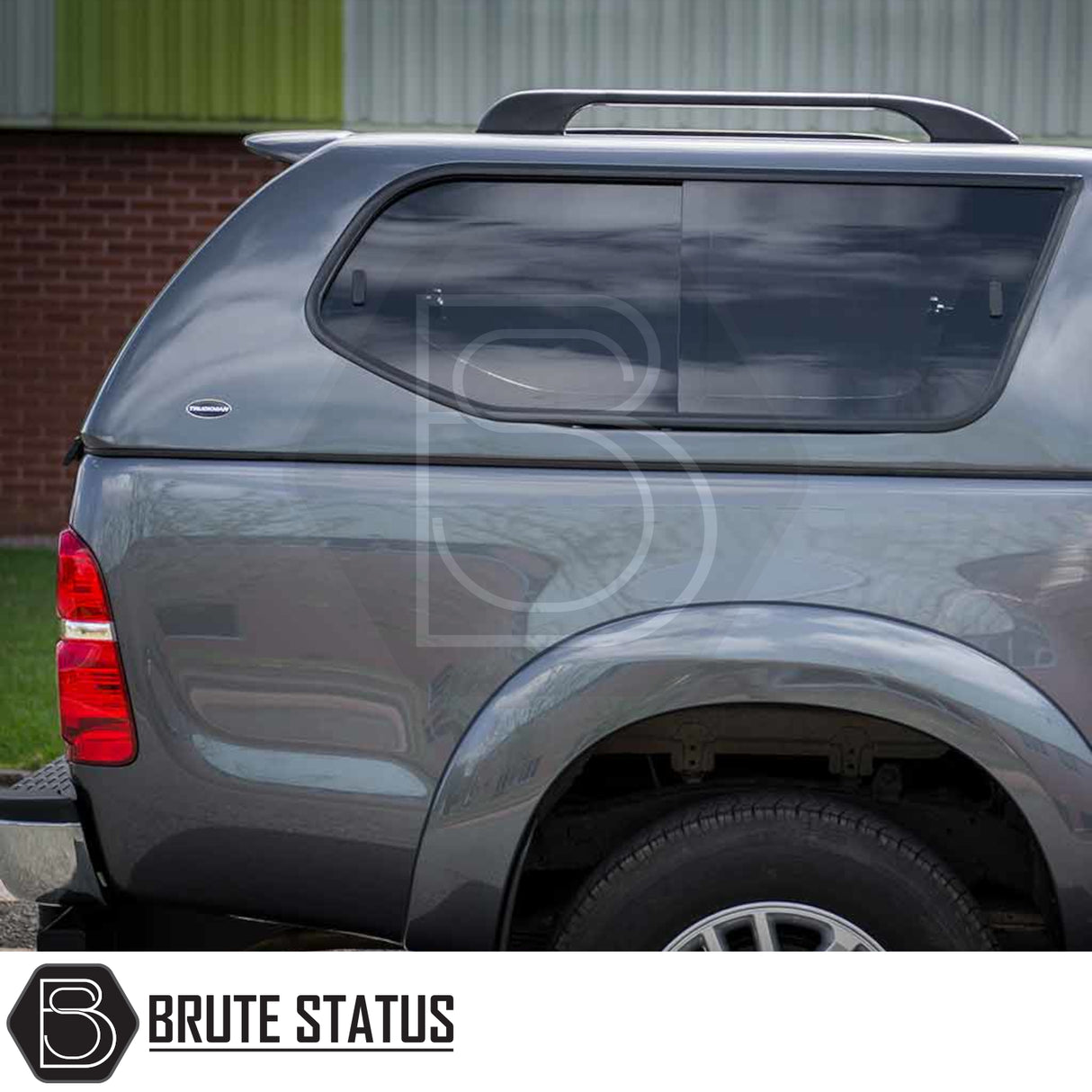 Toyota Hilux 2005-2016 MK6, MK7 Truckman GLS Hardtop Canopy with tinted windows and remote locking, enhancing storage and ventilation, ideal for pets and secure transport.