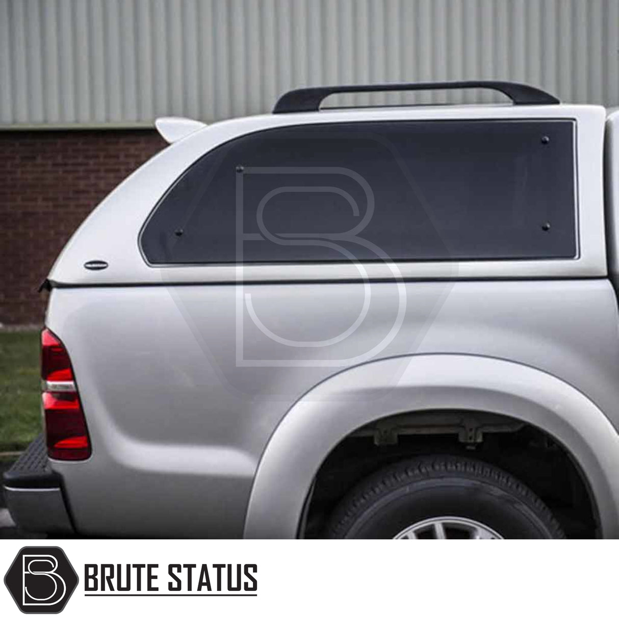 Toyota Hilux 2005-2016 Truckman Grand Hardtop Canopy with tinted windows, roof-rack rail, and secure remote locking, enhancing storage and style for your pickup.