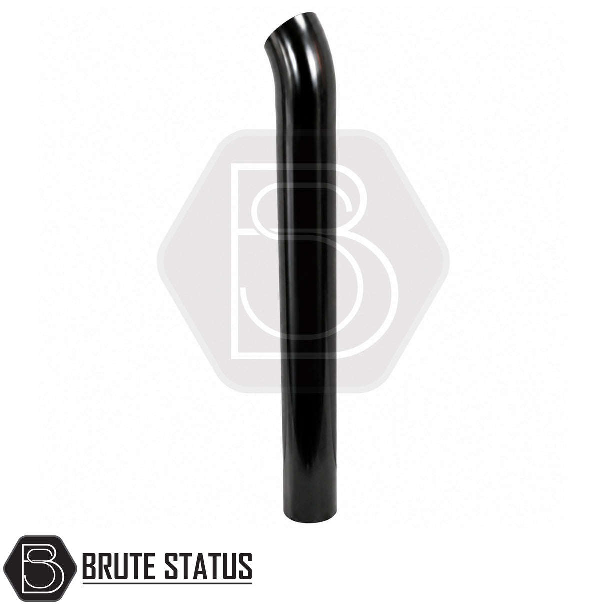 Gloss black stainless steel snorkel for Toyota Hilux 2015-2023, off-road air intake upgrade designed for 2.8L turbo diesel models.