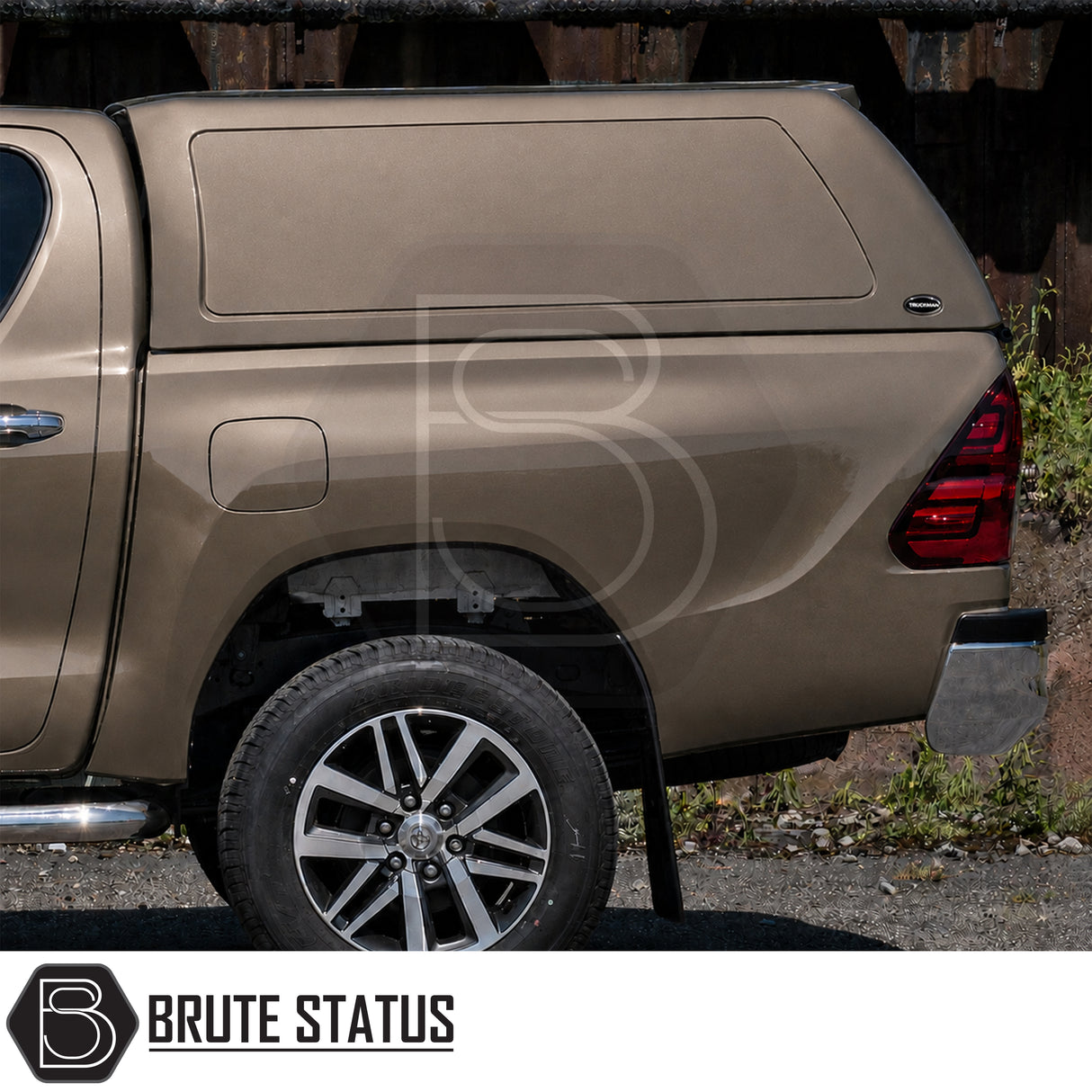 Truckman RS canopy for Toyota Hilux MK8 MK9 solid sided commercial hardtop with rear glass access window