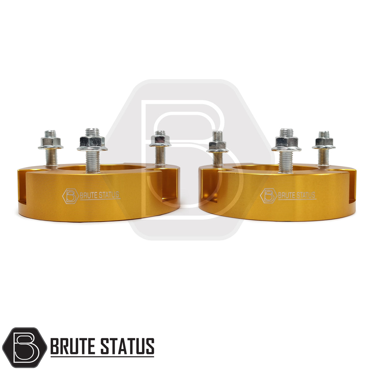 Toyota Hilux 2020+ MK9 front shock absorber spacers in forged aluminium for approximately 2 to 2.5 inch suspension lift when paired with rear shackles