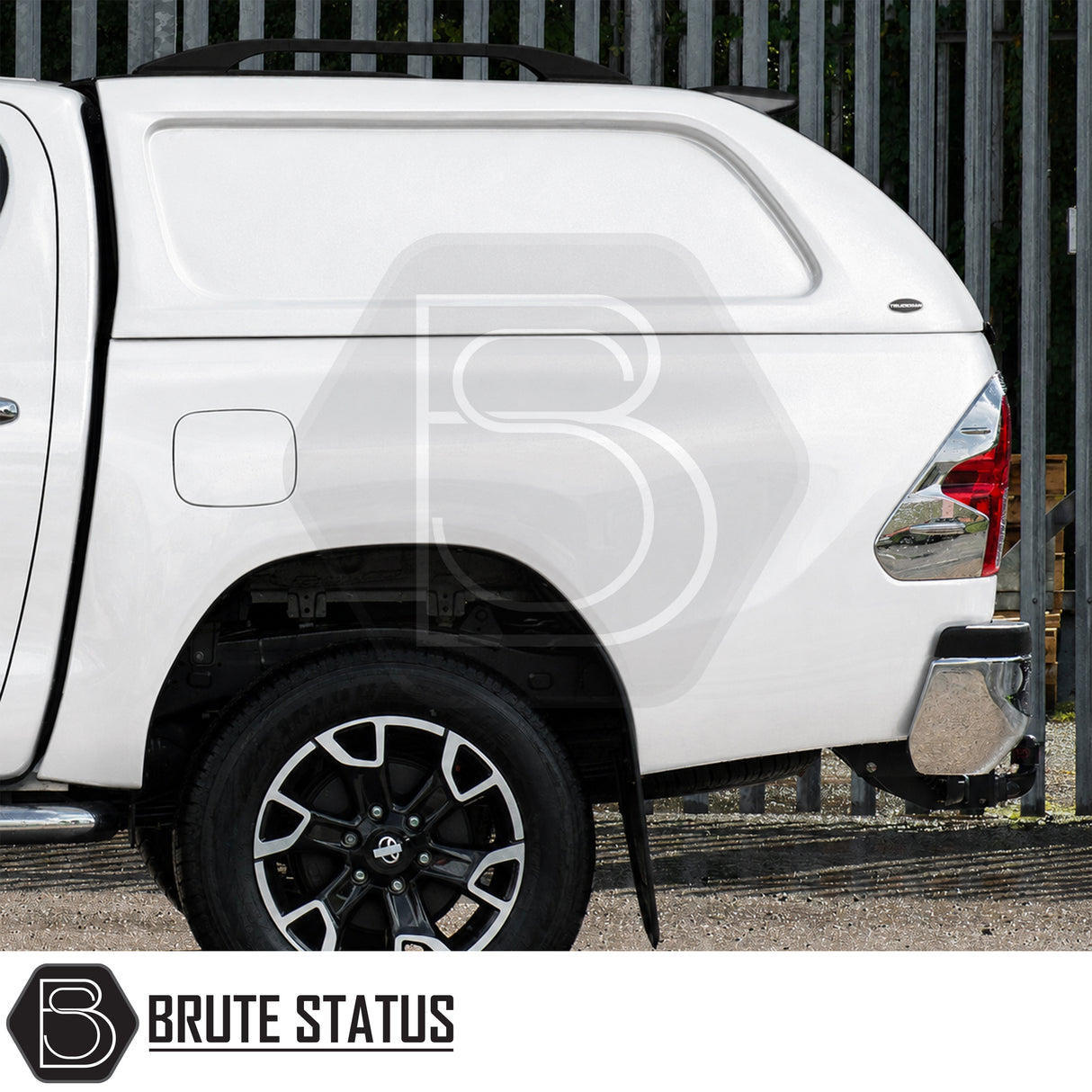 Toyota Hilux Invincible X Truckman L-Series canopy with aerodynamic cab height design and premium interior finish