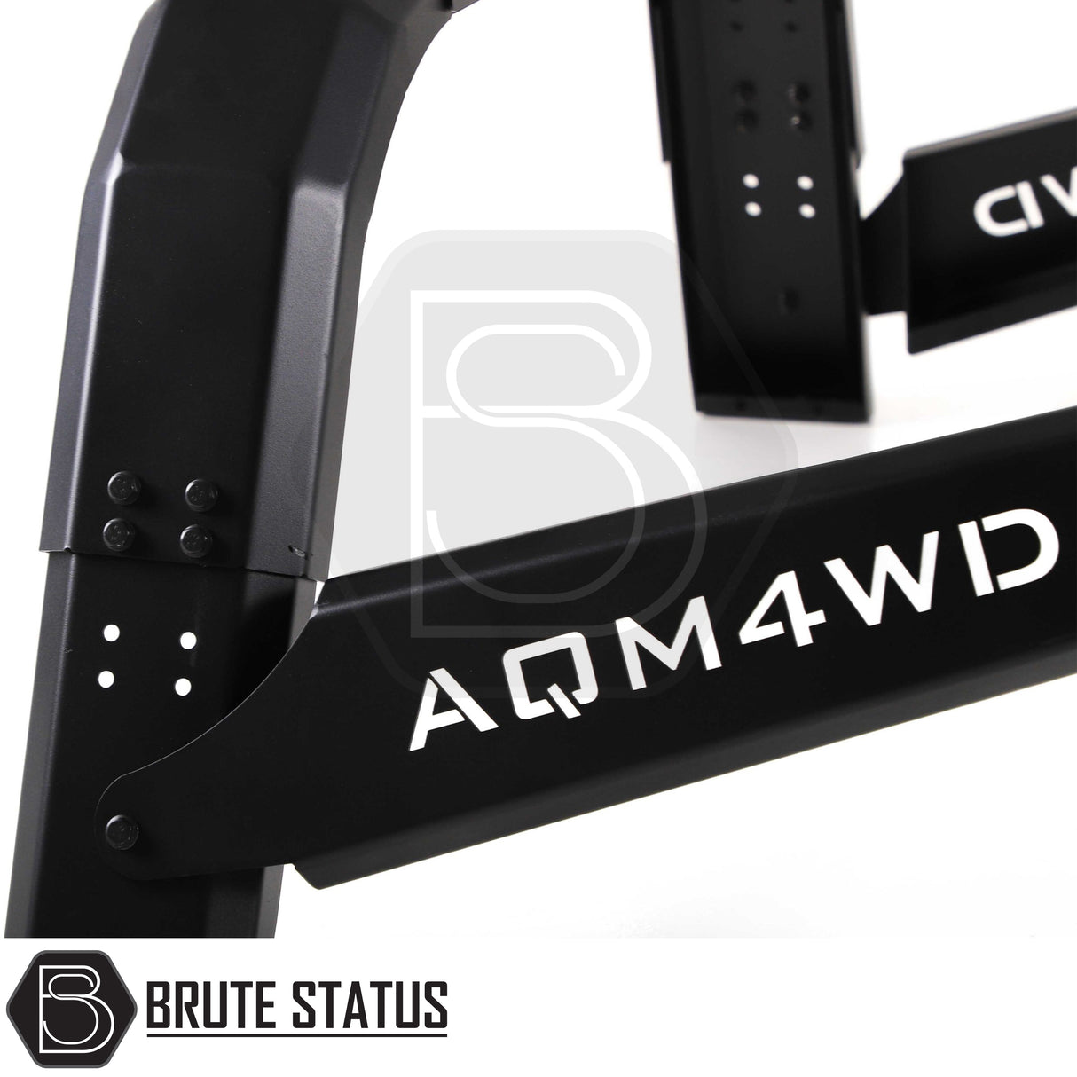 Brute Status universal fitting matte black S70 tent roll bar for pickup trucks