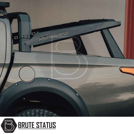 Brute Status universal fitting matte black S70 tent roll bar for pickup trucks
