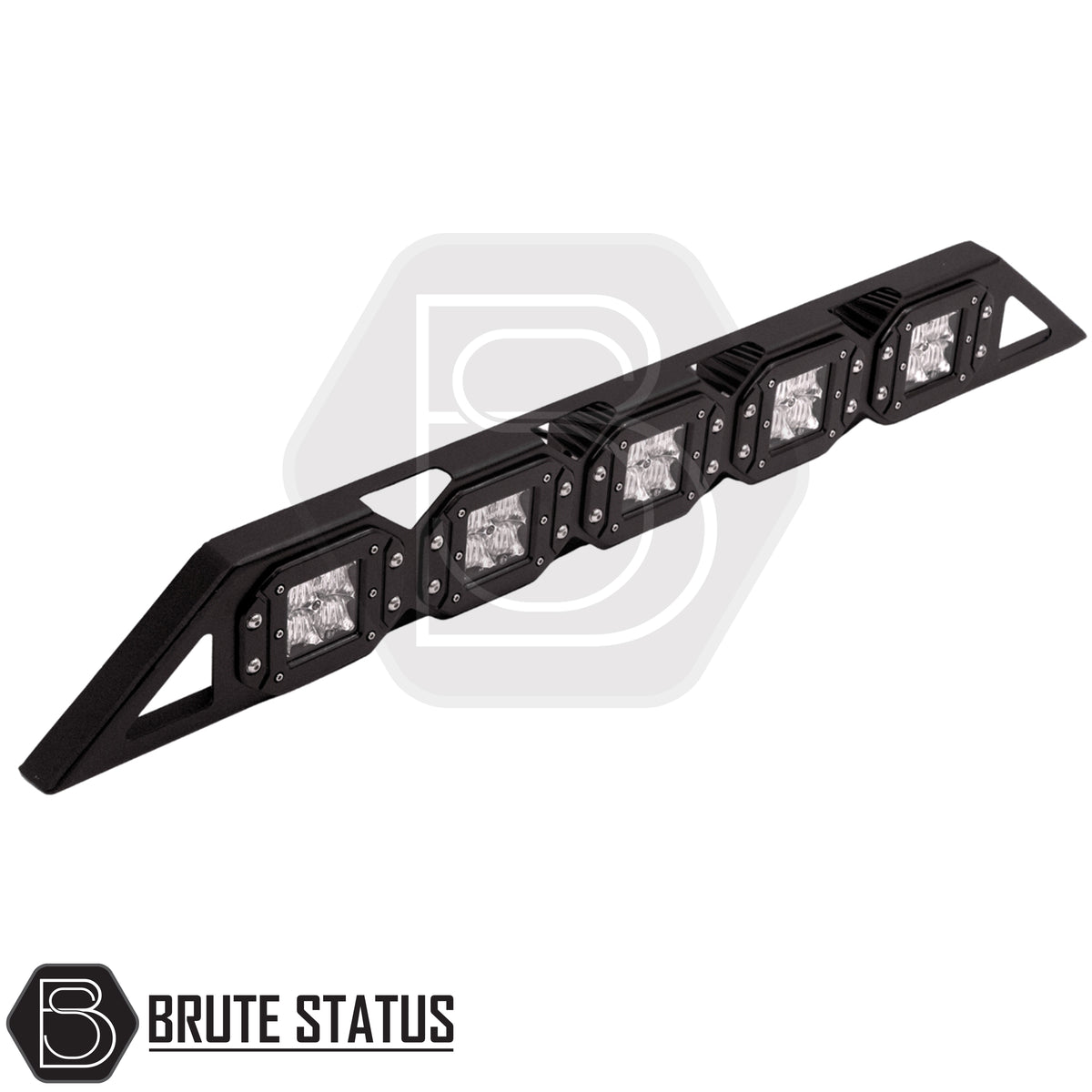 Universal pickup truck LED light set with 5 bright LED lights compatible with roof baskets and roll bars with storage baskets