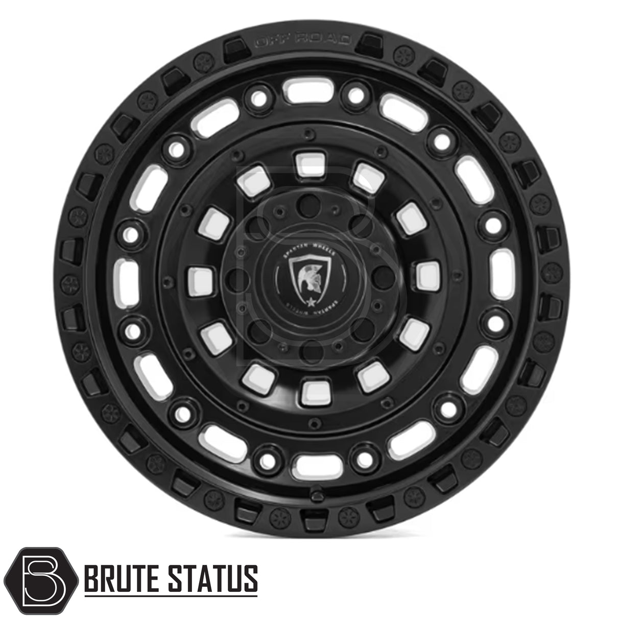 Spartan SW3 alloy wheel in satin black finish, 20x9.0 size with ET20 offset, available in 5x120, 6x114.3 or 6x139.7 PCD, with 106 or 74 centre bore, suitable for pickup trucks.