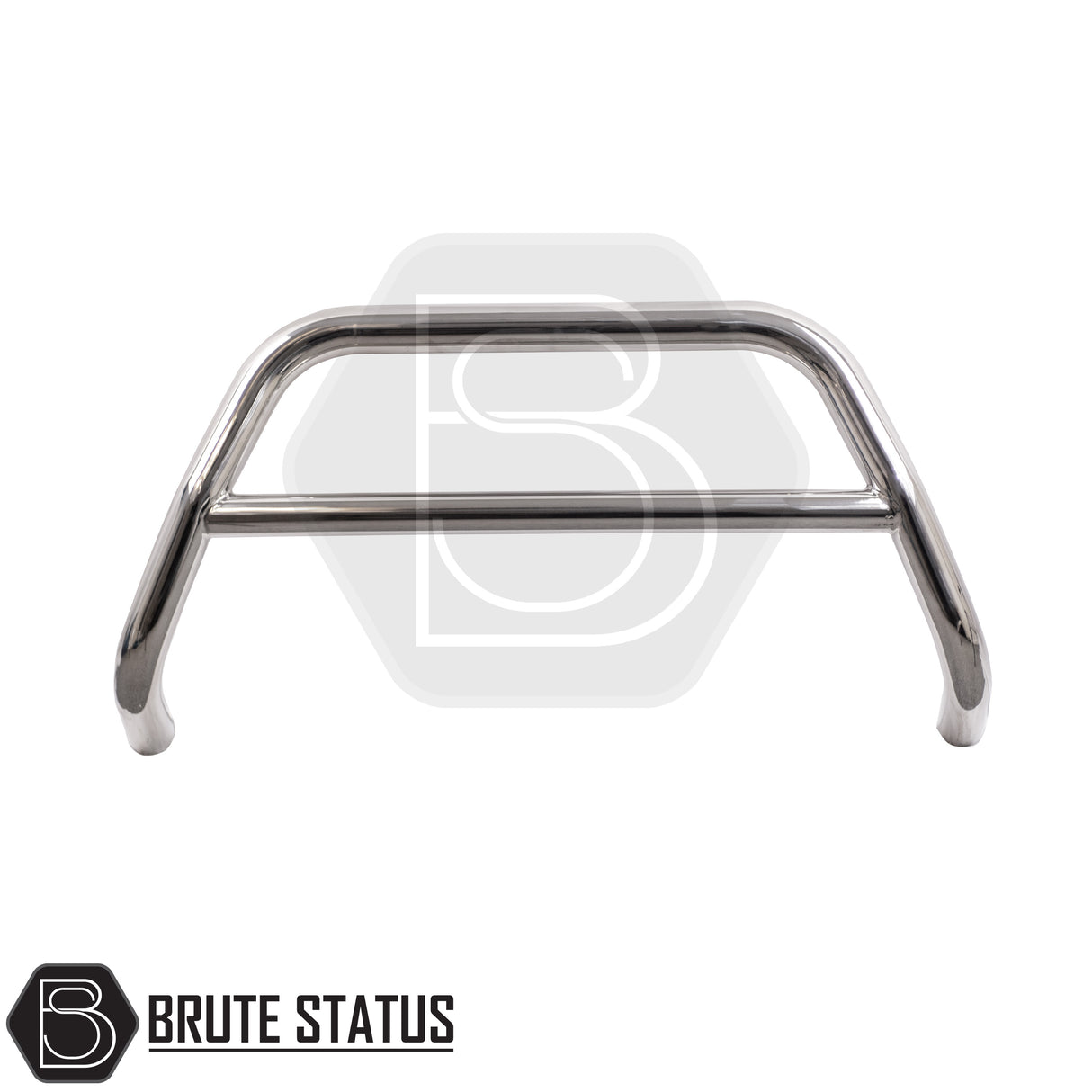 Chrome A-Bar nudge bar for Volkswagen Amarok pickup truck (2010-2017), designed for bumper protection and enhanced styling.