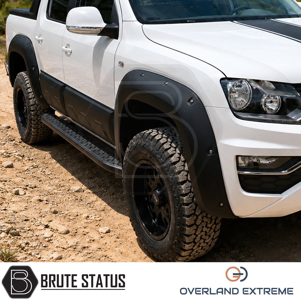 Volkswagen Amarok 2010-2017 Double Cab wide wheel arch extensions, premium overfender styling kit for off-road and overland builds.