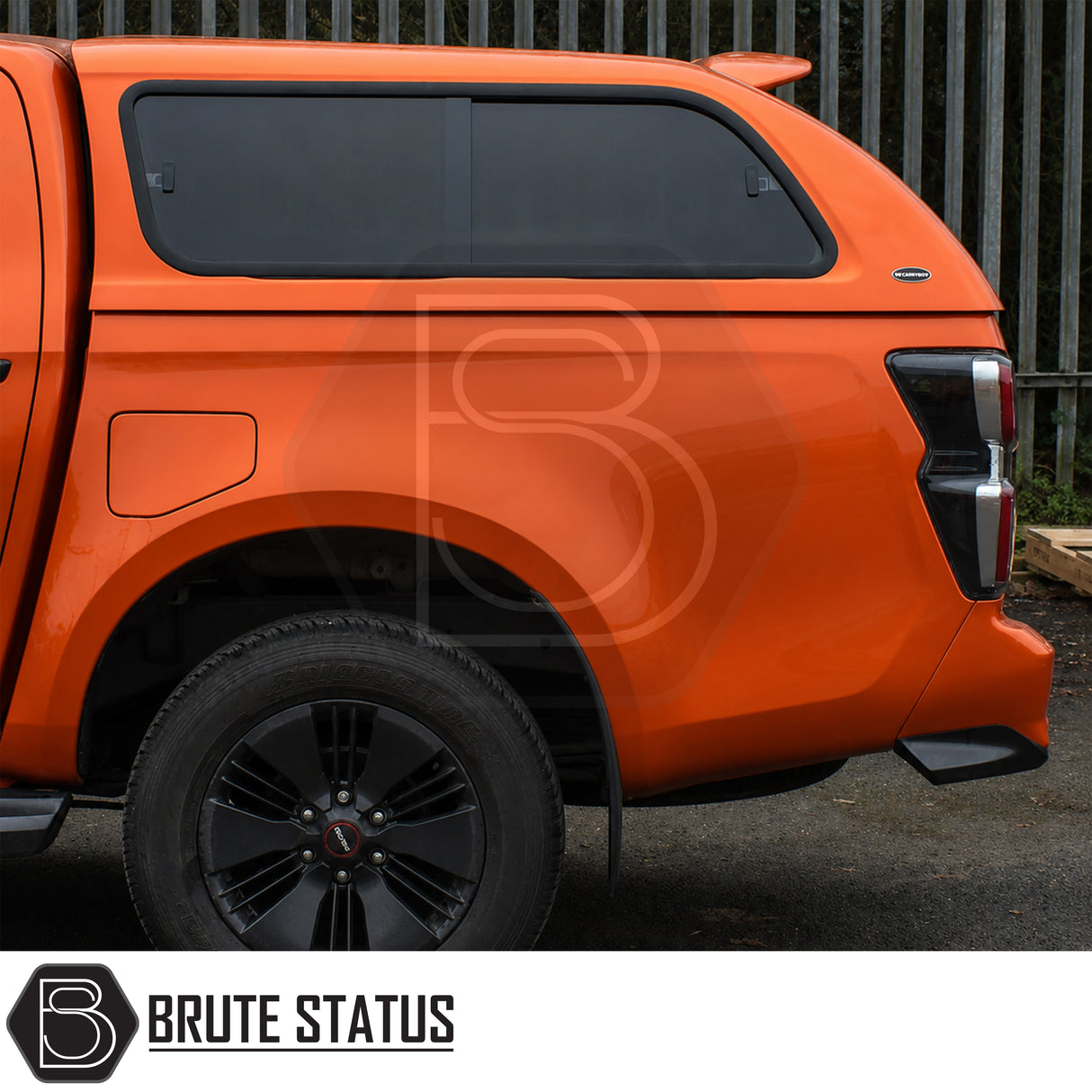 Premium Isuzu D-Max hardtop canopy featuring heated rear glass, roof bars and secure remote locking